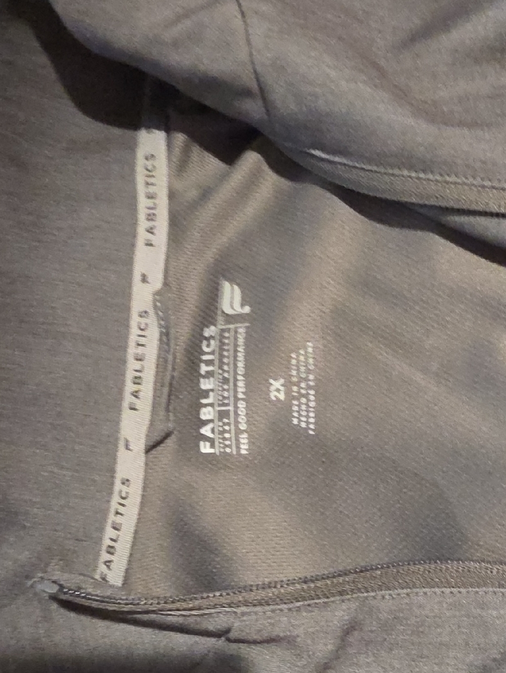 Fabletics Heather Grey Mens Scrub Jacket